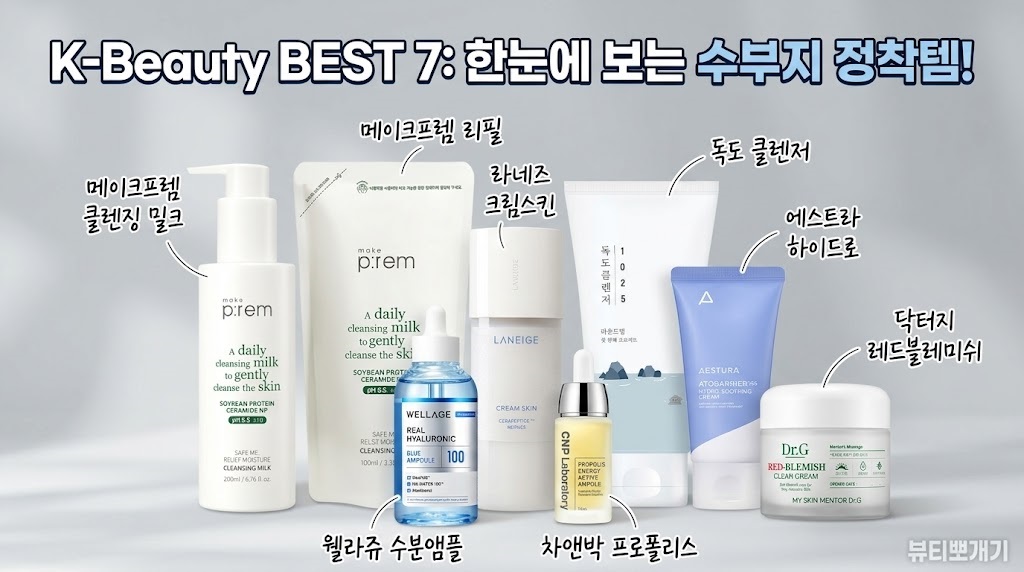 3040 수부지 피부를 위한 속당김 완화 스킨케어 골든 루틴 단계별 이미지