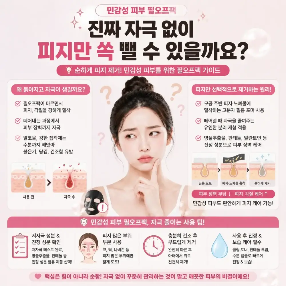 피부 자극을 줄이는 올바른 필오프팩 사용법과 관리 루틴 체크리스트