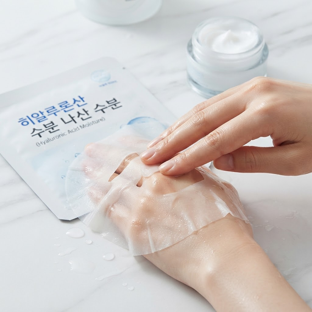 건조한 피부를 위한 다이소 마스크팩 수분 충전 및 보습 케어 방법