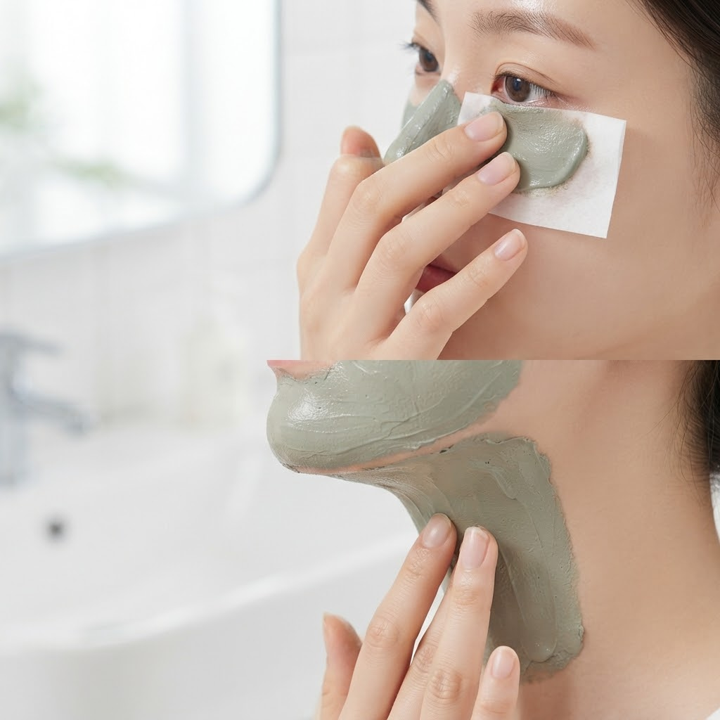 눈가와 목 등 린제이 모델링팩 부위별 사용법 및 도포 요령