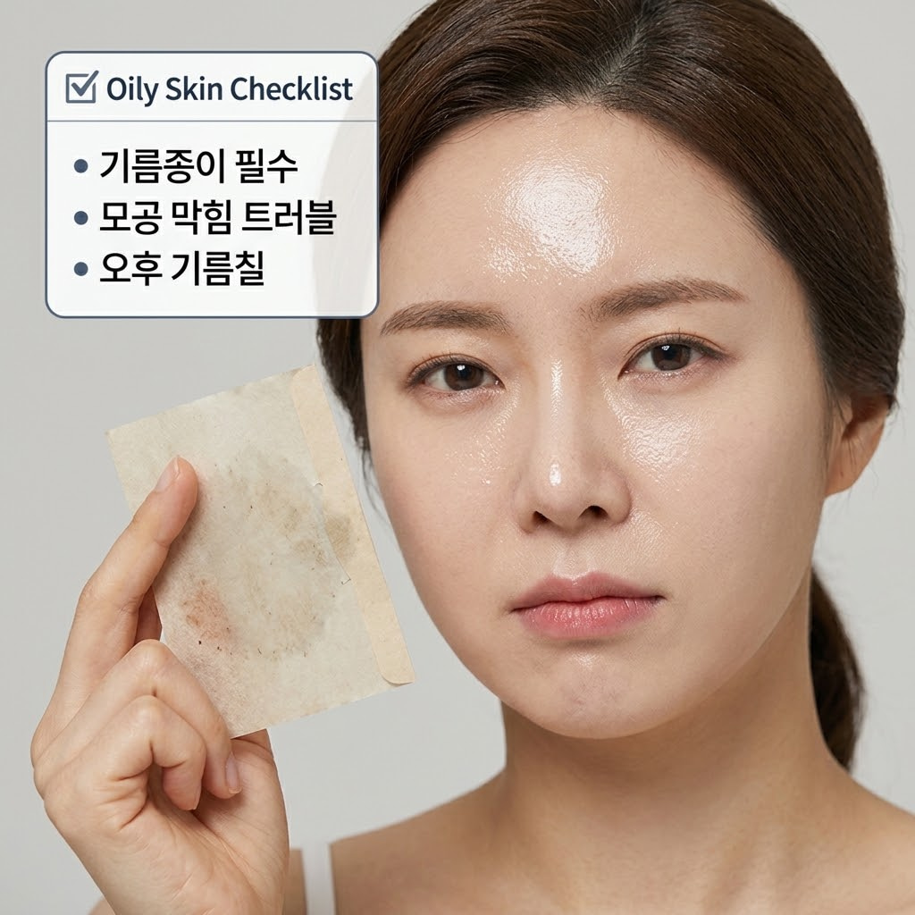 지성과 수부지 피부의 과도한 유분기를 막아주고 모공을 막지 않는 산뜻한 워터리 젤 타입 선크림 제형