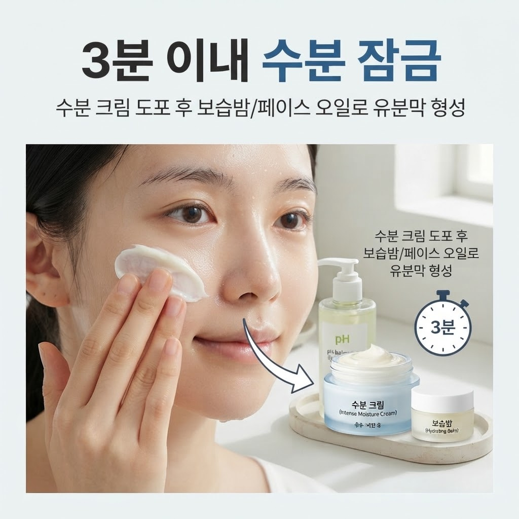 모델링팩 부작용인 모공 막힘을 막기 위해 오일 프리 수분 크림으로 산뜻하게 마무리하는 지성 피부 관리법.