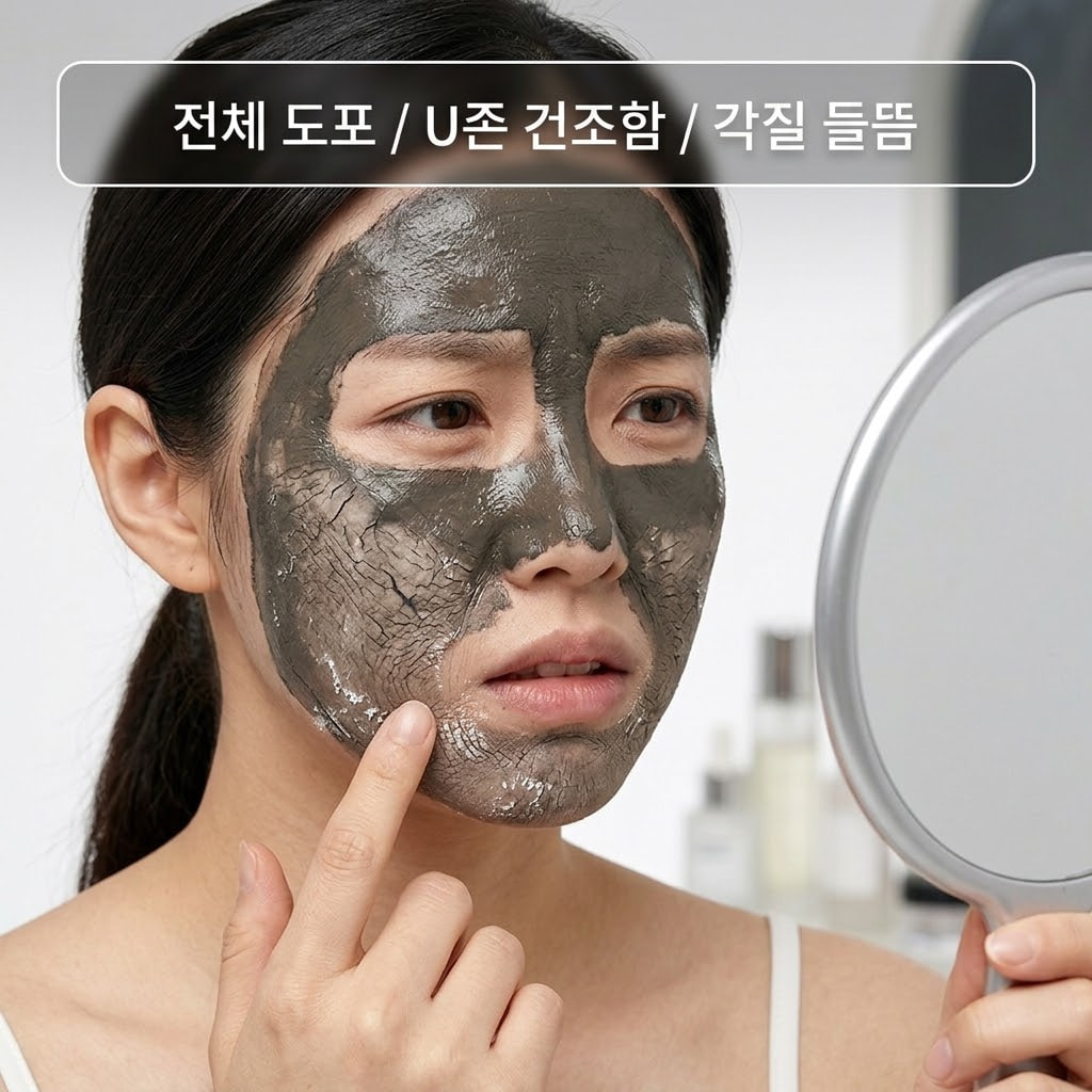 워시오프팩 부작용으로 U존이 건조해지고 각질이 생기는 원인을 설명하는 이미지