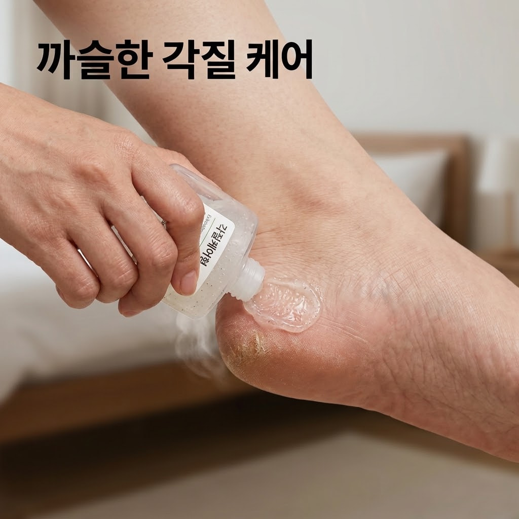 발각질 각질 연화에 좋은 각질케어형 풋크림 추천 묵은 발각질을 부드럽게 녹이는 각질케어형 풋크림. 거친 발뒤꿈치에 각질 연화 풋크림 마사지.